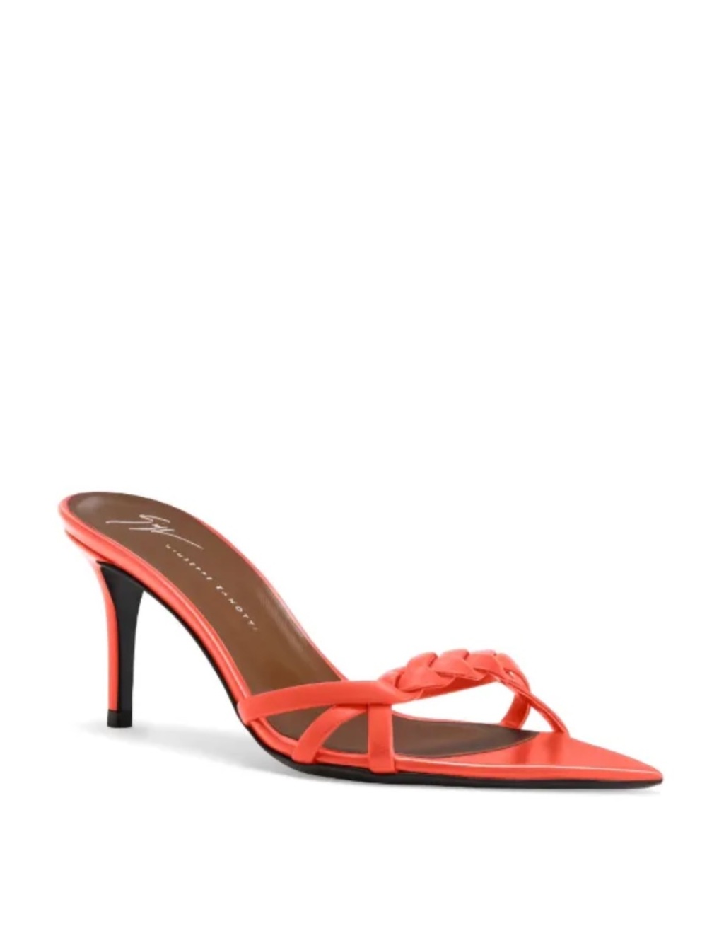 Giuseppe Zanotti Coral Braided Strap Pointed-Heel Mule